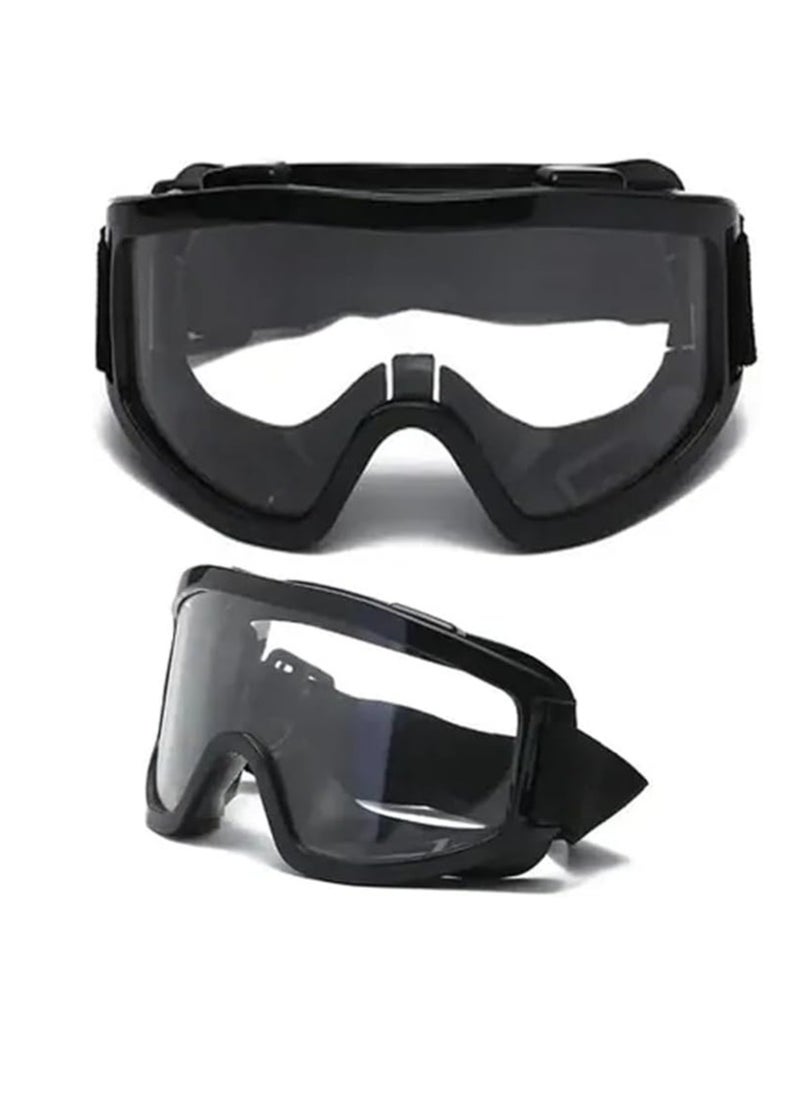Generic Dust and sand protection goggles for off-road motorcycles motorcycle protection goggles goggles, windproof goggles, safety goggles protection (large size-transparent screen) - from Rana store  - Image 3
