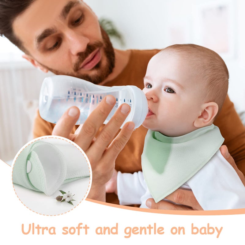 يووفوس Yoofoss Baby Bibs 10 Pack Soft and Absorbent Baby Bandana Drool Bibs for Boys Girls - Image 2