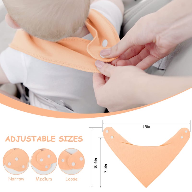 يووفوس Yoofoss Baby Bibs 10 Pack Soft and Absorbent Baby Bandana Drool Bibs for Boys Girls - Image 5