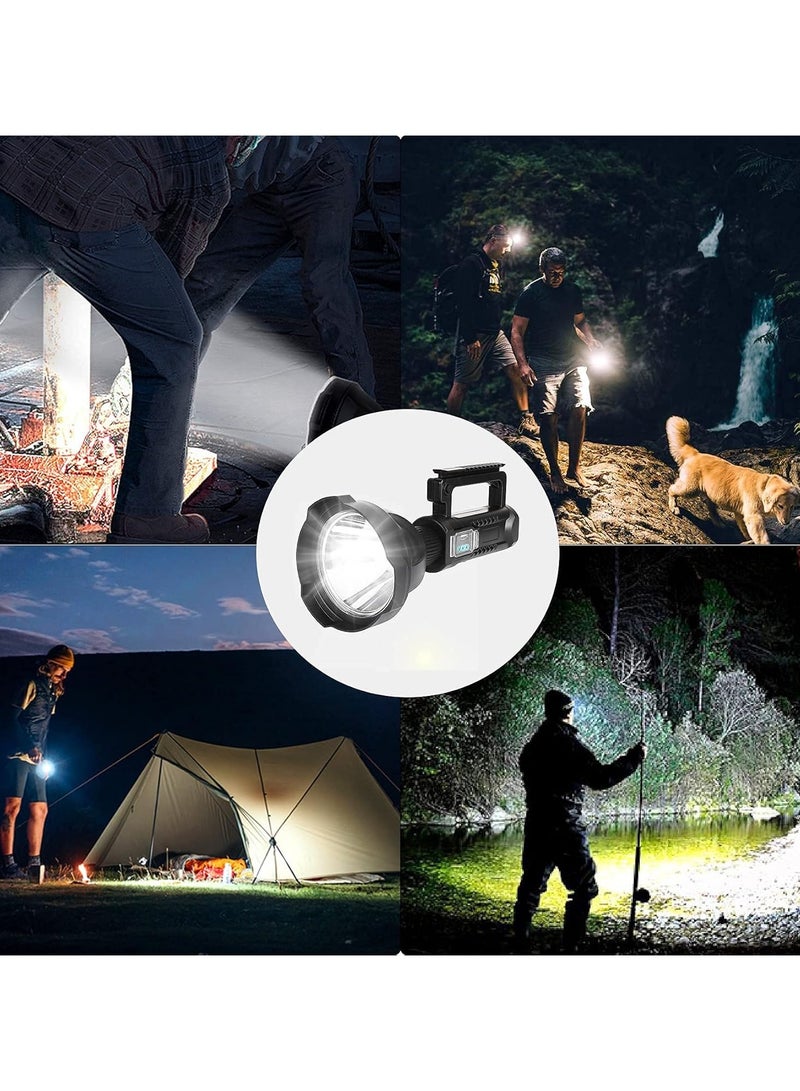 Rechargeable LED Flashlight, Super Bright 90,000 Lumens Searchlight with 4 Lighting Modes, Handheld Spotlight with Foldable Tripod for Camping, Hiking  - Image 5