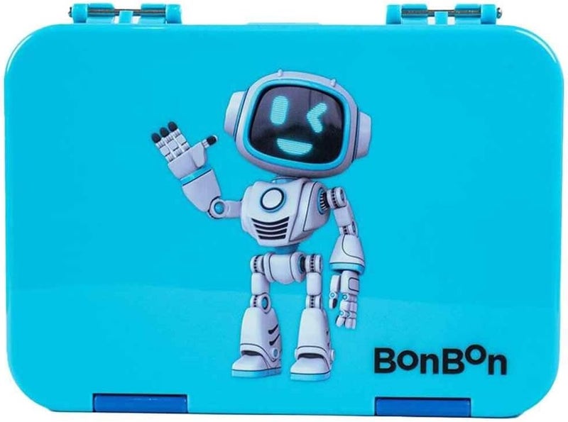 BonBon Prime 4-6 Compartment Leakproof Lunchbox - Friendly Robot - Image 1