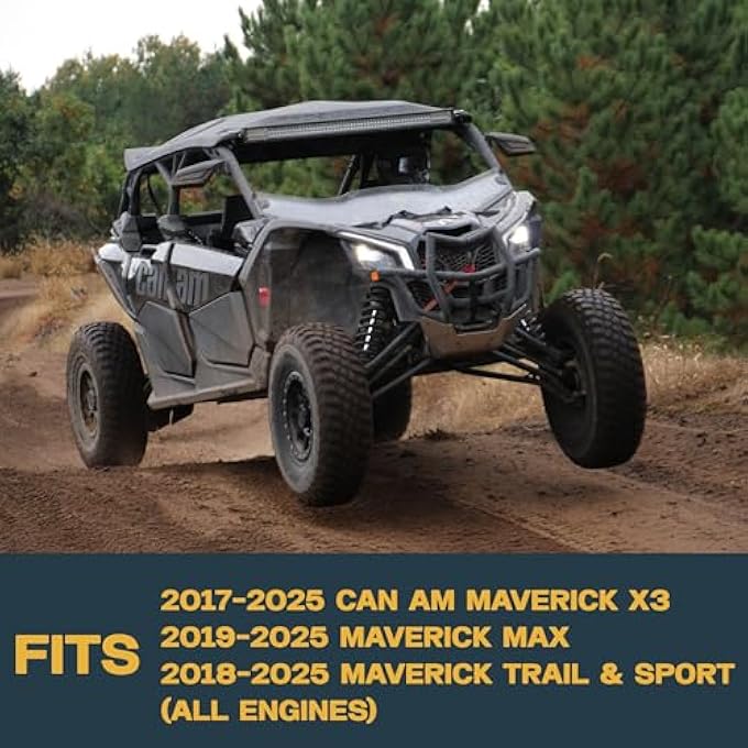 ريحني مجموعة وسادات فرامل السيراميك السيراميكية الأمامية الخلفية CanAm Maverick X3 ذات الأداء الخلفي من نوع Traild North Ridge 2017 2018 2019 - Image 3