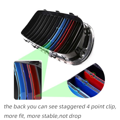 RPERZ Grille color stripes Compatible with BMW G07 X7 2023-2024 Grille insert trims accessories 7-Beam - Image 4