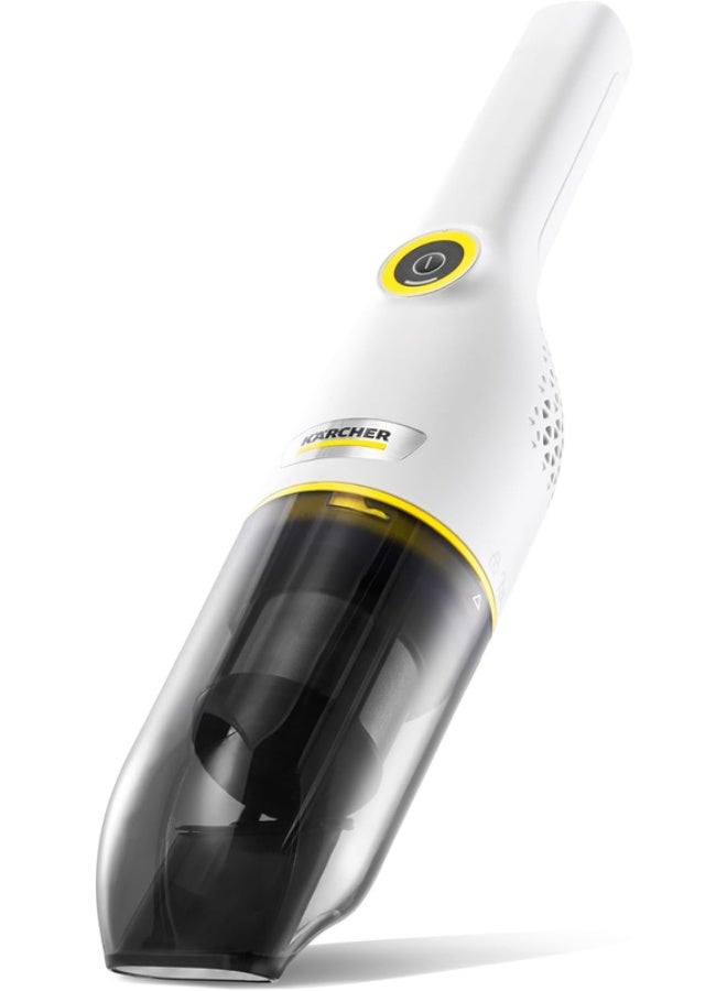 KARCHER CVH 3 Cordless Handheld Vacuum Cleaner – Lightweight Portable Car Vacuum Cleaner with 2-Stage HEPA Filtration, Dual Power Modes & 2-in-1 Crevice Tool 500 W CVH 3 white - Image 1