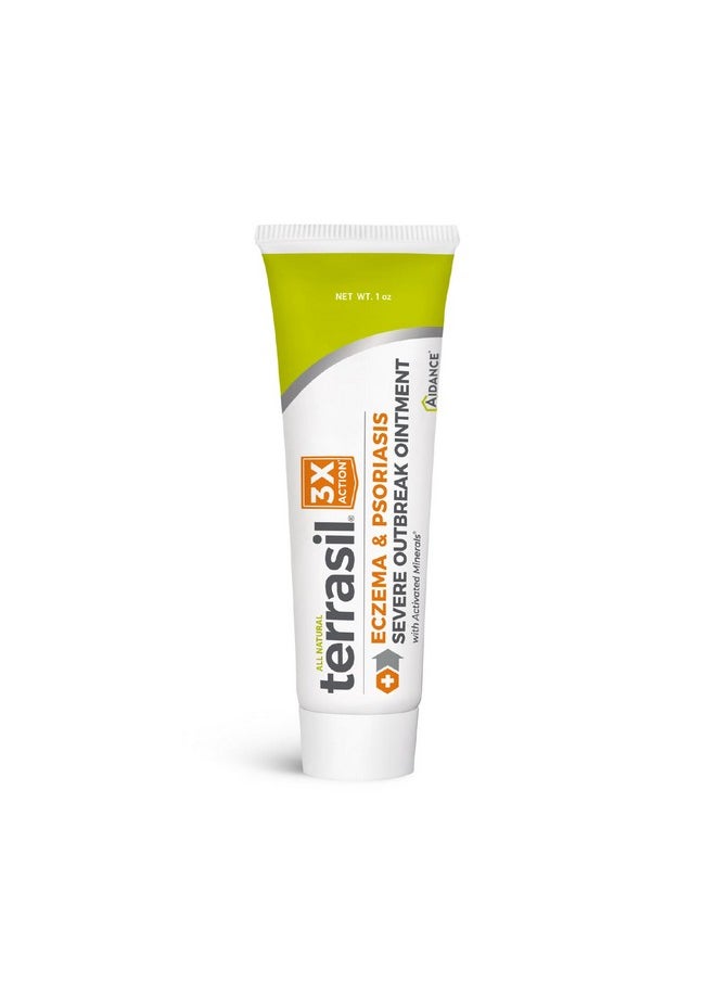 Terrasil Eczema & Psoriasis Ointment Eczema Relief For Severe Eczema. Soothing Eczema Treatment For Itchy Skin. Allnatural Cream For Adults & Kids & Formulated For Sensitive Skin (28G)  - Image 1