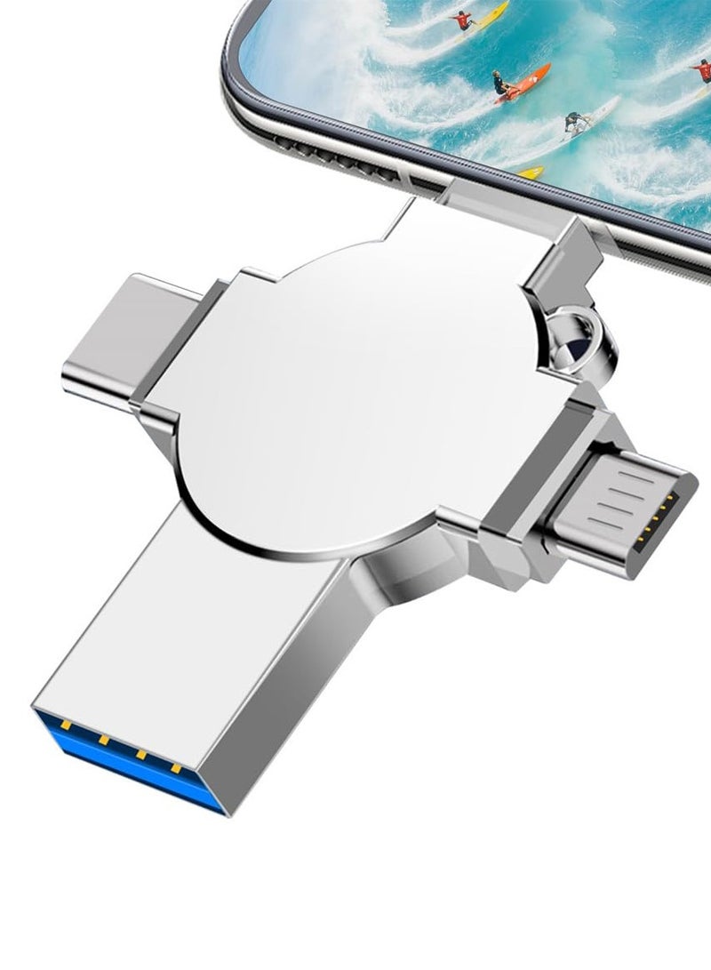 Flash Drive for iPhone 1tb, Photo Stick USB Flash Drive 1000GB Memory Stick USB 3.0 High Speed Thumb Drives Portable Jump Drive Storage Device External Storage for Smartphone/Laptop/PC/Android - Image 1