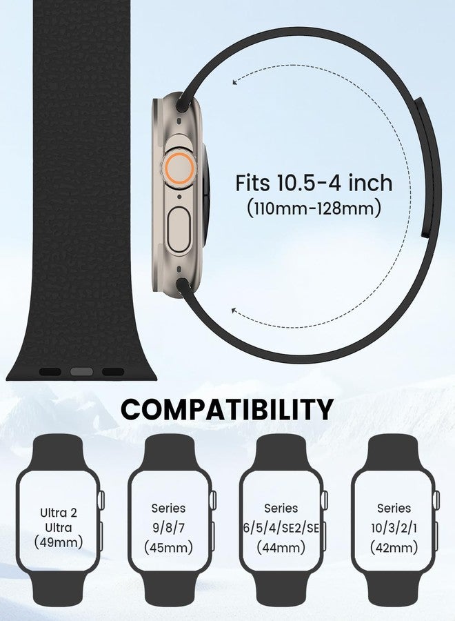 BandSmith Magnetic Silicone Band Compatible with Apple Watch Band 38mm 40mm 41mm 42mm 44mm 45mm 46mm 49mm Women Men, Soft Waterproof Sport Strap for iWatch Series 11 10 9 8 7 6 5 4 3 2 1 SE Ultra - Image 5