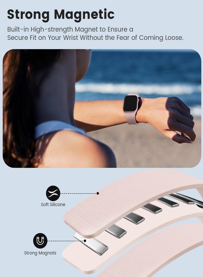 BandSmith Magnetic Silicone Band Compatible with Apple Watch Band 38mm 40mm 41mm 42mm 44mm 45mm 46mm 49mm Women Men, Soft Waterproof Sport Strap for iWatch Series 11 10 9 8 7 6 5 4 3 2 1 SE Ultra - Image 3