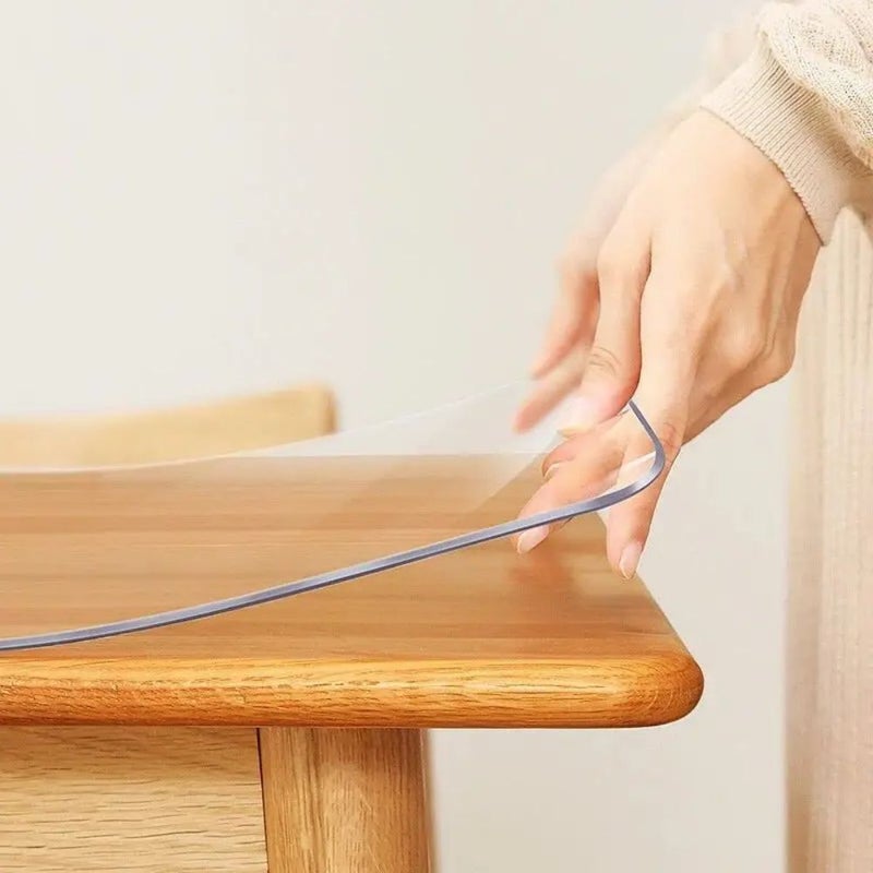 1.5mm Thick Clear Table Cover Protector For Desk Smooth Transparent Mat 31.5x150 - Image 4