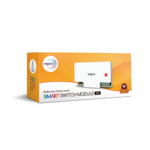Wipro Smart Switch Module, 4 Switch Control Compatible with Alexa & Google Home (Pack of 1,White) - Image 3