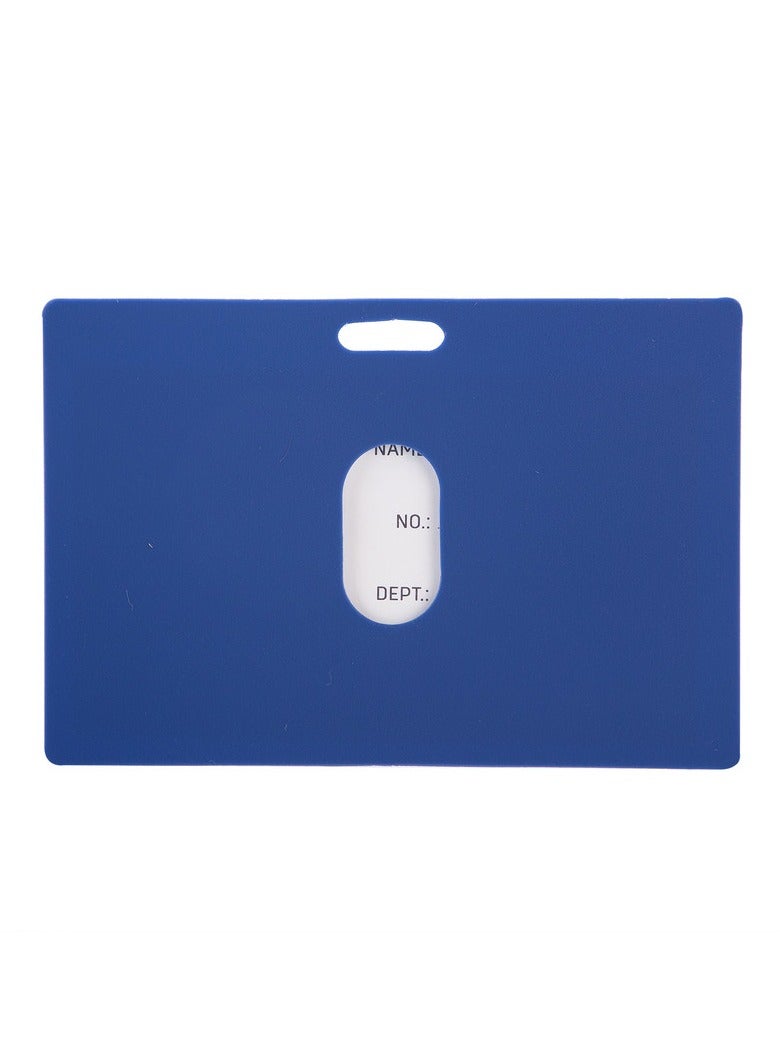 Deli E5742 PP Name Badge with Clip - Blue Card, Pack of 50 - Ideal for Conferences, Schools & Office Use - Image 4