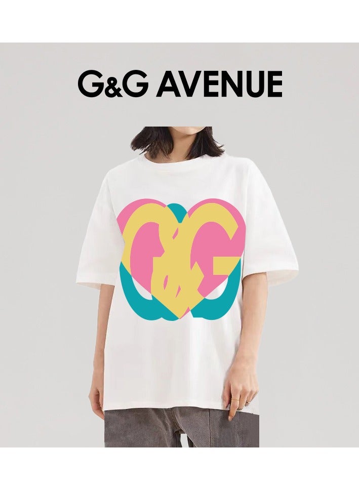 G&G AVENUE Heavy cotton fabric Men's T-shirt, men's Oversized fitting T-shirt, medium weight cotton T-shirt, 100% cotton, round neck  - Image 5