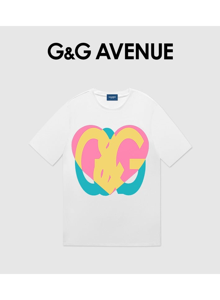 G&G AVENUE Heavy cotton fabric Men's T-shirt, men's Oversized fitting T-shirt, medium weight cotton T-shirt, 100% cotton, round neck  - Image 2