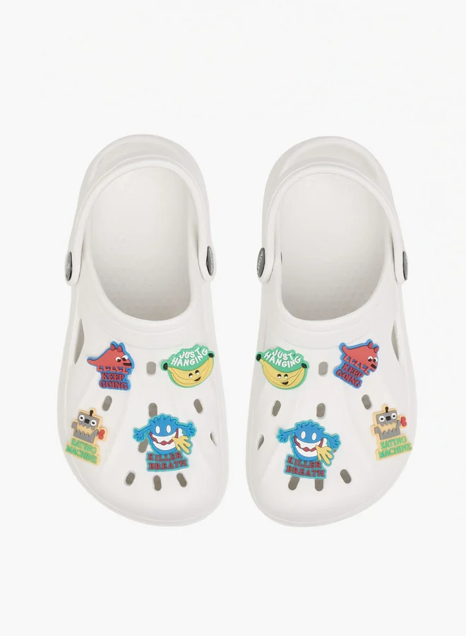 أكوا Boys Jibbitz Detail Clogs with Backstrap