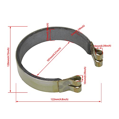 GREHUA 4" Go Kart Brake Band & 71" Throttle Cable Kit Compatible with Predator 212cc 196cc GX160 GX200 6.5hp Manco Bandit Critter 1492 4316 297 Azusa 2251-B Yerf-Dog Yard Cart Mini Bike ATV Parts - Image 2