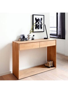Art Wood Console Tables 35x110x90 Cm-Light Brown 