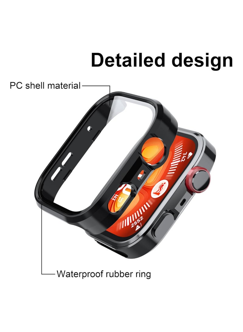 DKNG Fit4Pro TPU Screen Protector for Huawei Watch, Drop & Scratch Resistant Soft Rubber Full Case (Black) - Image 1