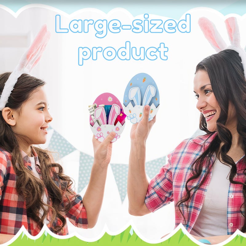 KATINAT Easter Money Holder for Cash, Wooden Bunny Money Gift Card Holder, Easter Basket Stuffers for Teens, Toddles, Kids, Boys, Baby, Grandchildren, Basket Decorations (Blue) - Image 5