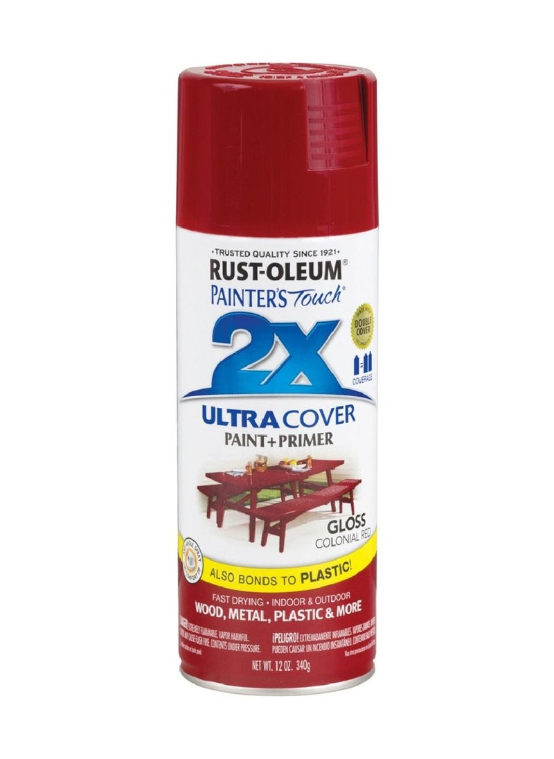 RUST-OLEUM RustOleum PT 2X Ultra Cover Gloss Colonial Red 12Oz  - Image 1