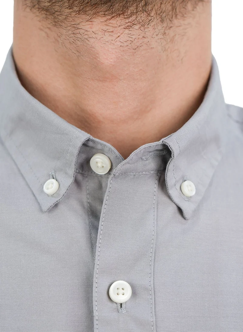 GIORDANO  Men's Slim Fit Shirt: 100% Cotton Poplin, Long Sleeve for Men | Best Price UAE