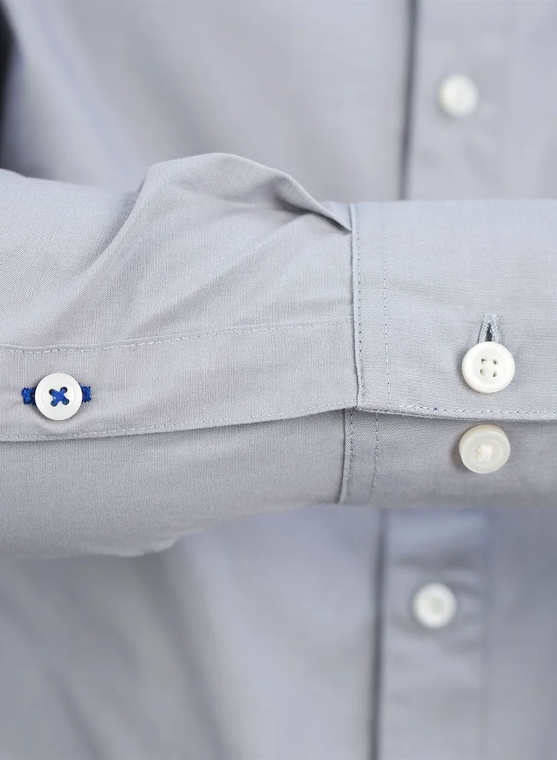 GIORDANO  Men's Slim Fit Shirt: 100% Cotton Poplin, Long Sleeve for Men | Best Price UAE