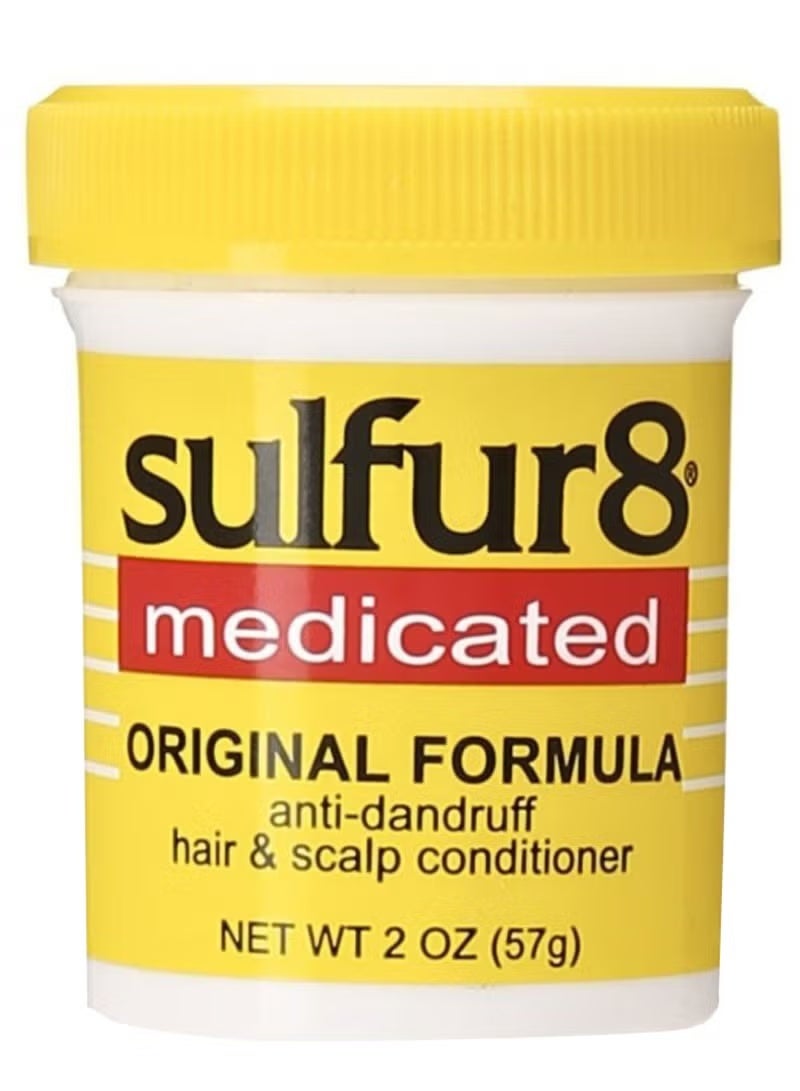 Sulfur 8 Pack Of 3 Medicated Anti-Dandruff Hair And Scalp Conditioner 3 x 57grams