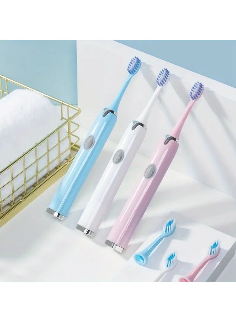 Goolsky Portable AA Battery Electric Toothbrush, Sonic Electric Toothbrush with 30-Second Smart Timer, Oral Hygiene - Suitable for Men and Women - Effectively Cleans Teeth and Gums, 7 Brush Heads in Total, Special Soft Brush for Sensitive Gums and Teeth - Image 5