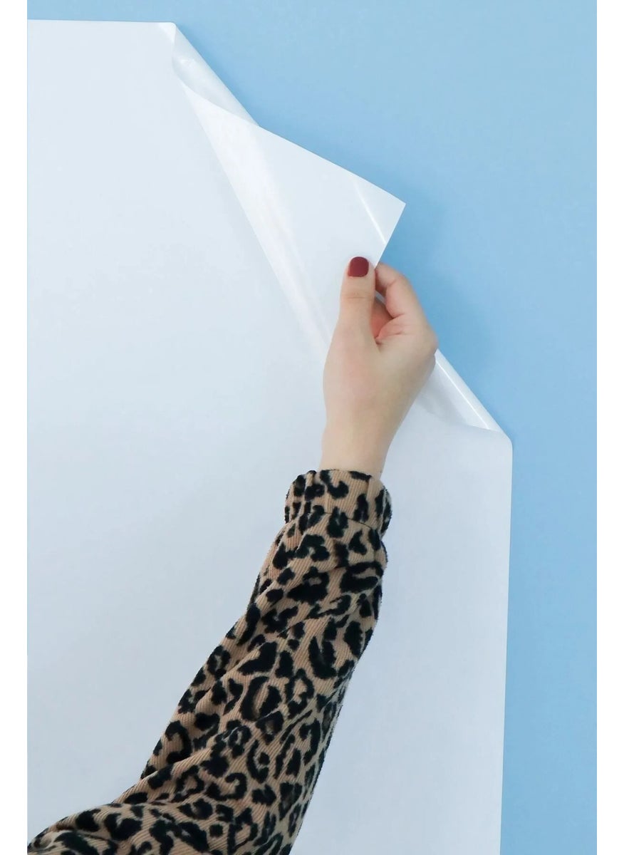 Pi Papers - Smart Paper - 100x150 Cm 1 Transparent + 1 White, Non-Adhesive Static Cling Blackboard And Clipboard - Image 1