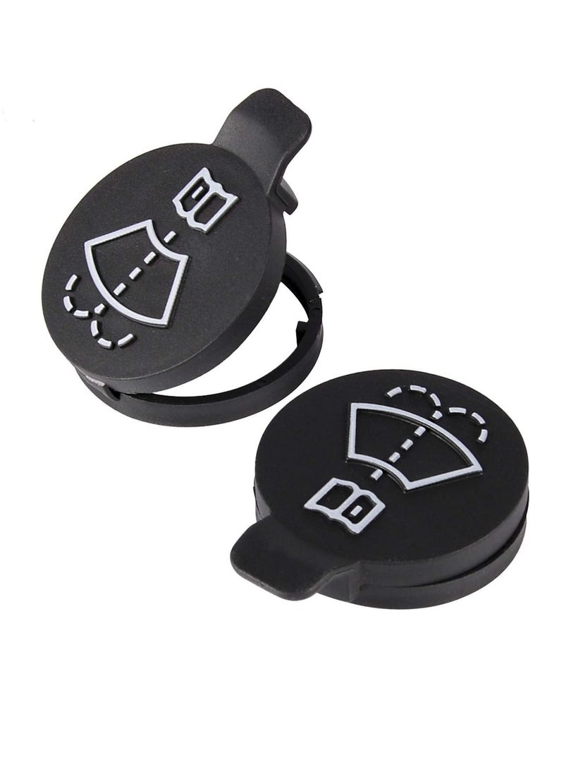 Windshield Wiper Washer Fluid Reservoir Tank Bottle Cap - Replacement for Chevrolet Buick LaCrosse Cadillac CTS Pack of 1 Black (Exact Fit) - Image 1