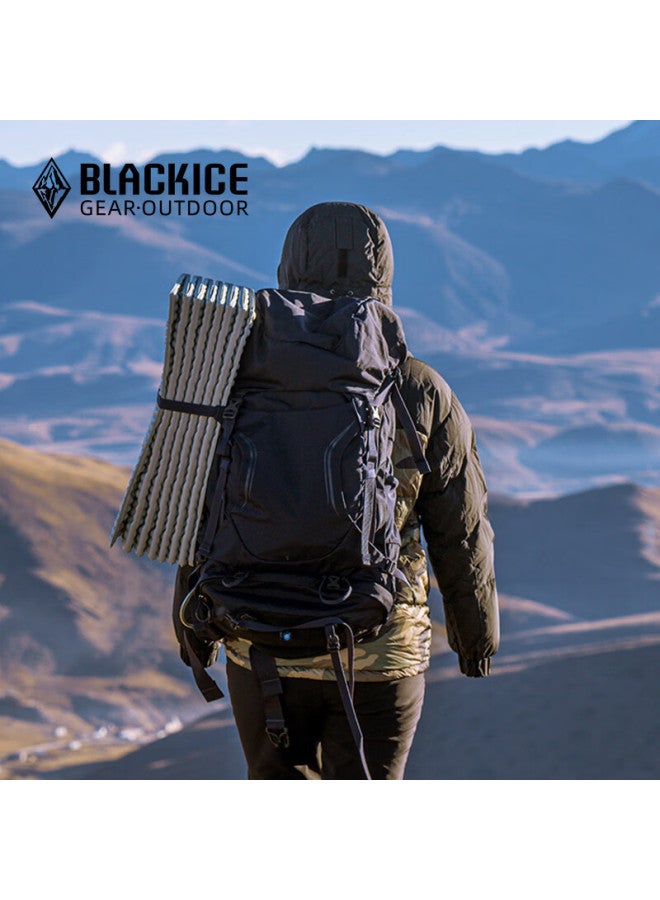 Black Ice Blackice Outdoor Camping Geo Single Honeycomb Moisture-proof Mat Aluminum Foil Lightweight Foldable Mat Z6106 Light Blue Grey - Image 4