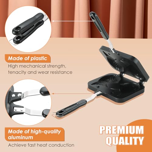 MAOPINER Taiyaki Fish Shape Cake Pan Waffle Cake Maker Fish Shaped Pancake Double Pan Mold for Home DIY Cooking Party Dessert - Image 3