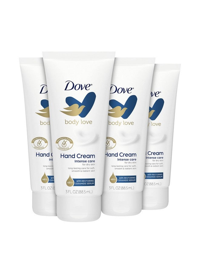 Dove Dove Body Love Moisturizing Hand Cream for Rough or Dry Skin Intense Care Softens and Smoothes 3oz 4 Count  - Image 1