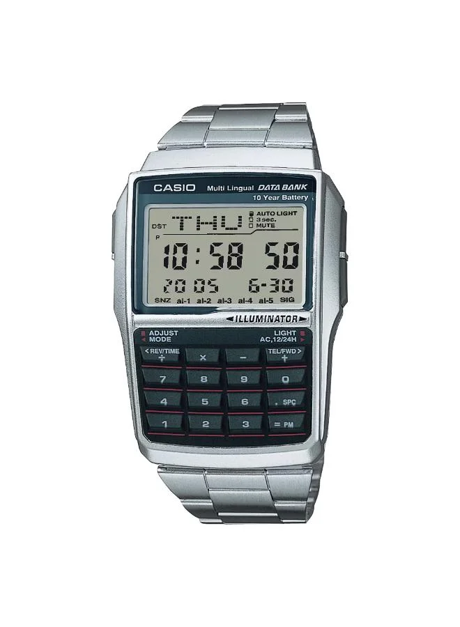 CASIO Men's Stainless Steel Digital Watch DBC-32D-1ADF - 37.4 mm