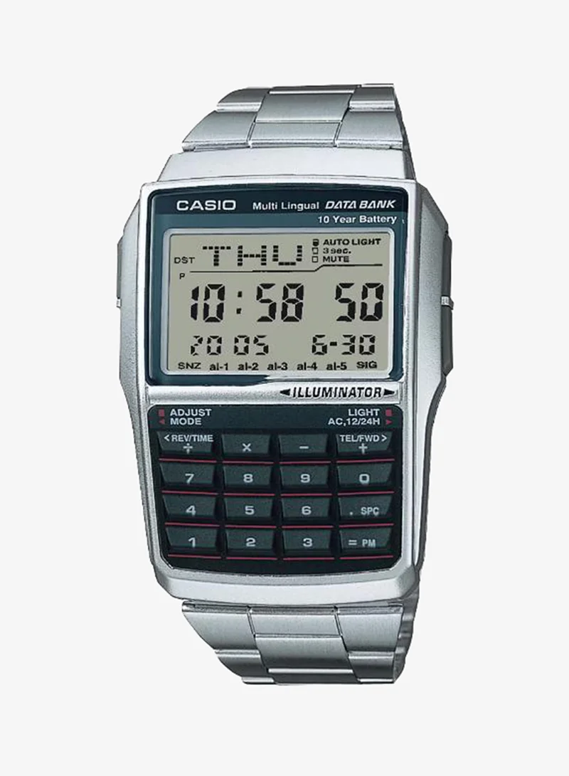 كاسيو Men's Stainless Steel Digital Watch DBC-32D-1ADF - 37.4 mm