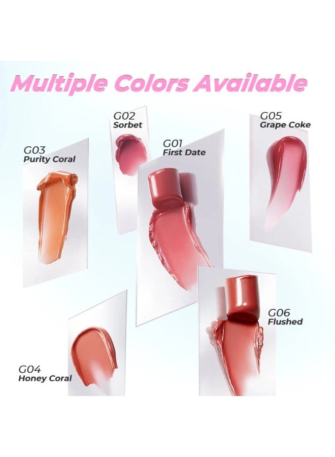 SACE LADY Glasting Gloss Lipstick – Moisturizing High-Shine Lip Gloss Balm (G05 Juicy Berry) - Image 4