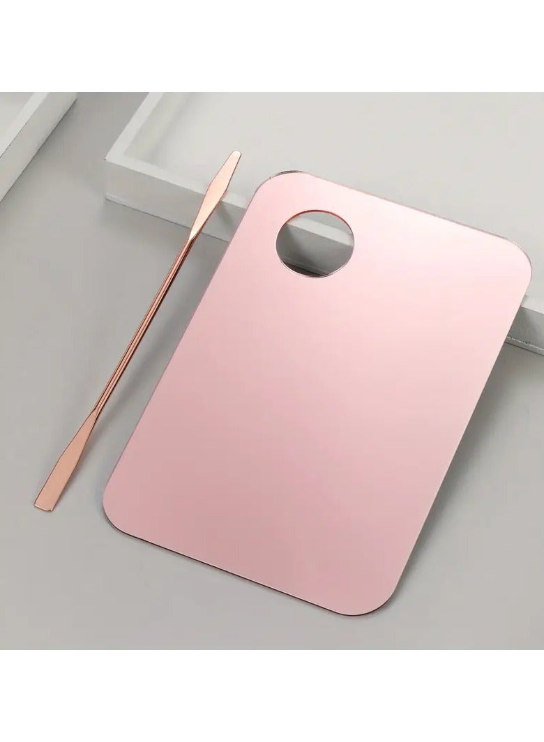 Ucanbe Acrylic Foundation Mixing Palette – Professional Makeup & Nail Color Mixing Tool with Stainless Steel Color Stick  - Image 1