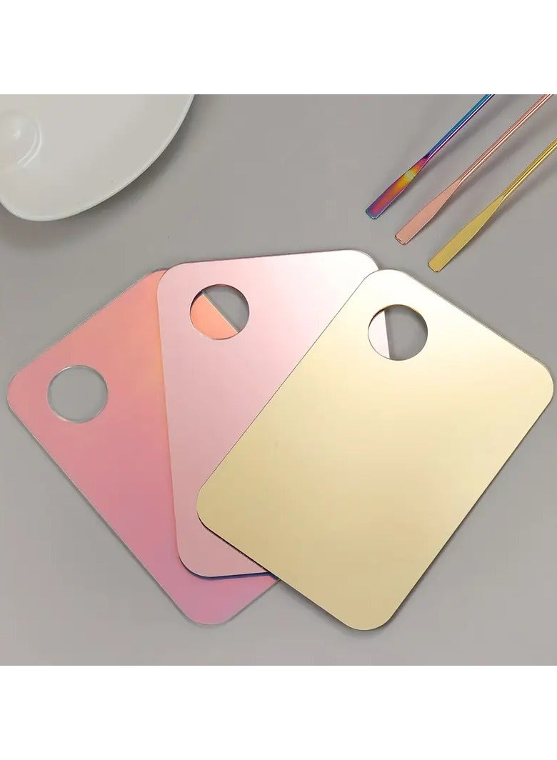 Ucanbe Acrylic Foundation Mixing Palette – Professional Makeup & Nail Color Mixing Tool with Stainless Steel Color Stick  - Image 4