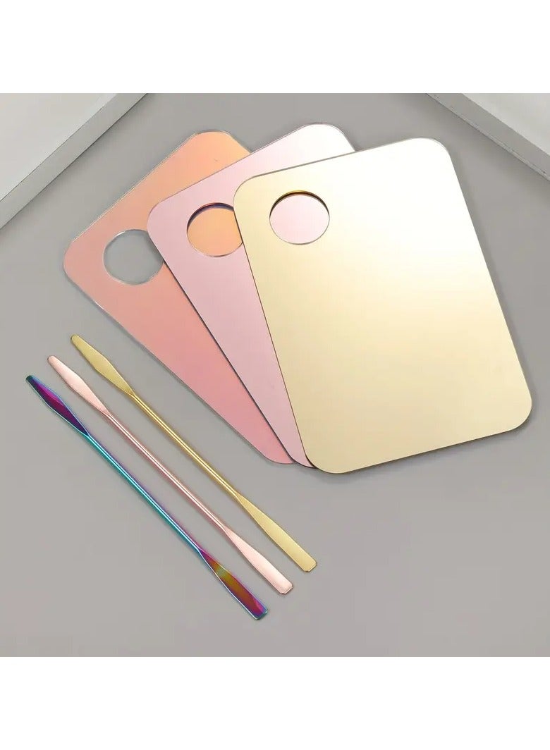 Ucanbe Acrylic Foundation Mixing Palette – Professional Makeup & Nail Color Mixing Tool with Stainless Steel Color Stick  - Image 5