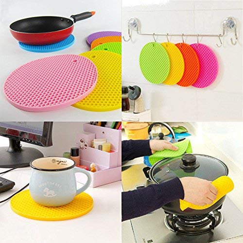 STORE 2508 Store2508 (Pack of 5) Heat Resistant Silicone Mats for Kitchen. - Image 3