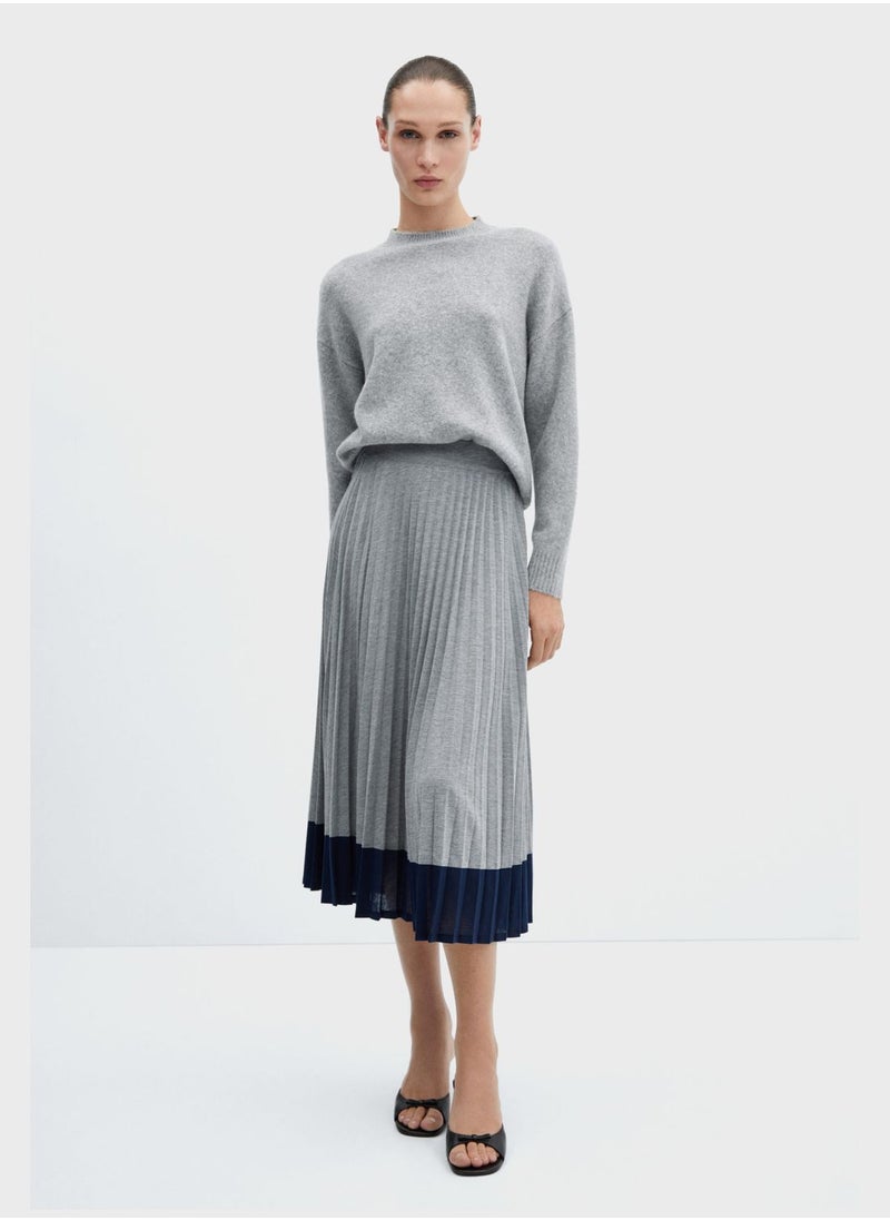 MANGO - Plisse High Waist Skirt - Image 1