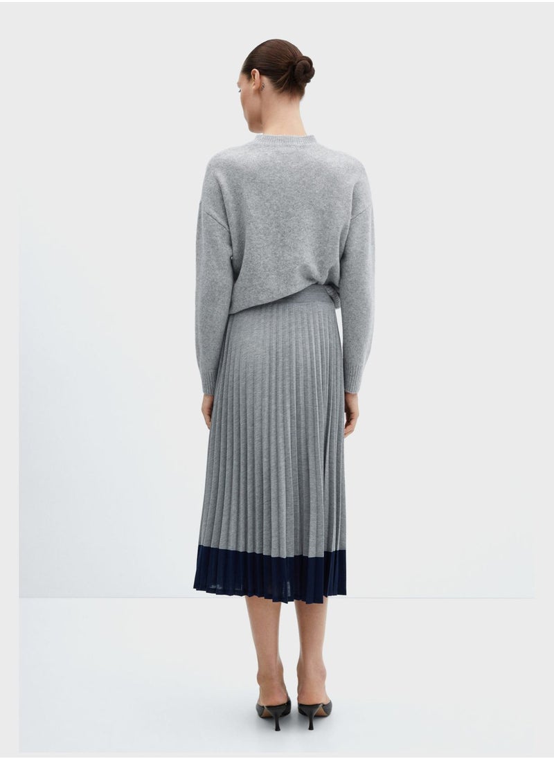 MANGO - Plisse High Waist Skirt - Image 1