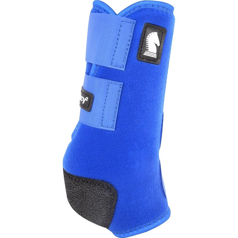 Classic Equine Legacy2 Support Boots, Front (Blue, Medium)