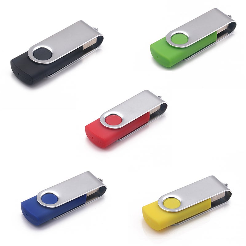 فلاش درايف ستيك بسعة 2 جيجابايت ومنفذ USB 2.0 C5285B-2-L أسود وفضي - Image 5
