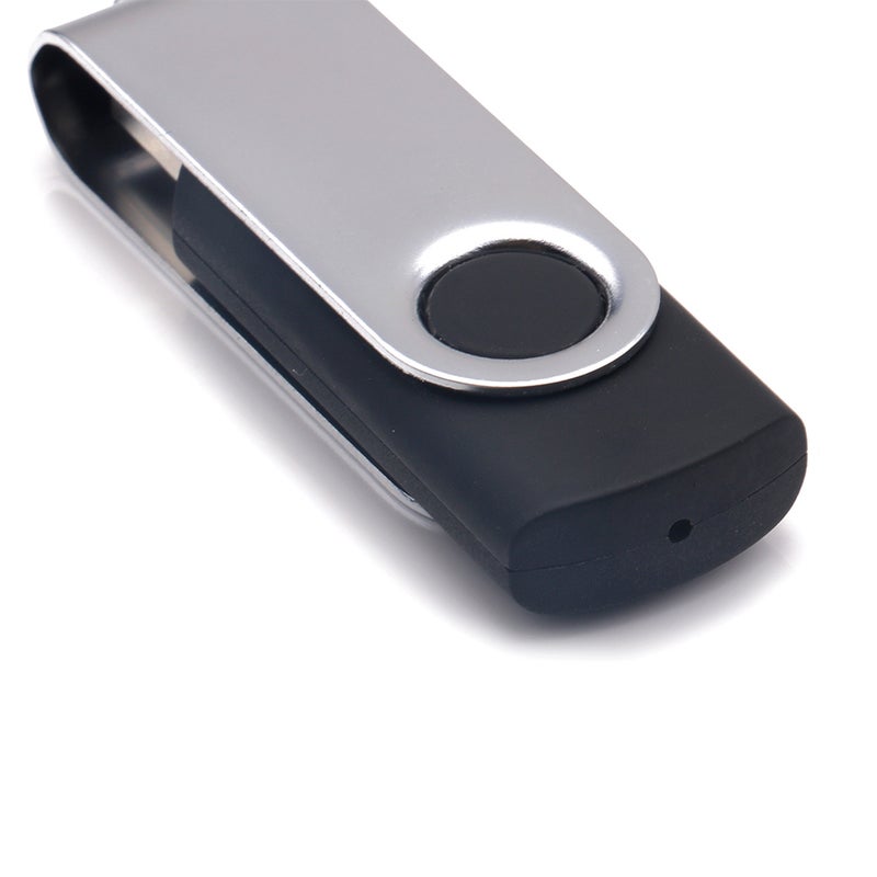 فلاش درايف ستيك بسعة 2 جيجابايت ومنفذ USB 2.0 C5285B-2-L أسود وفضي - Image 2