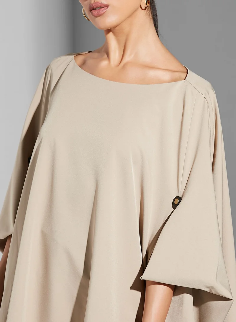 Namshi x Renee 11:11 Button Draped Cape Top