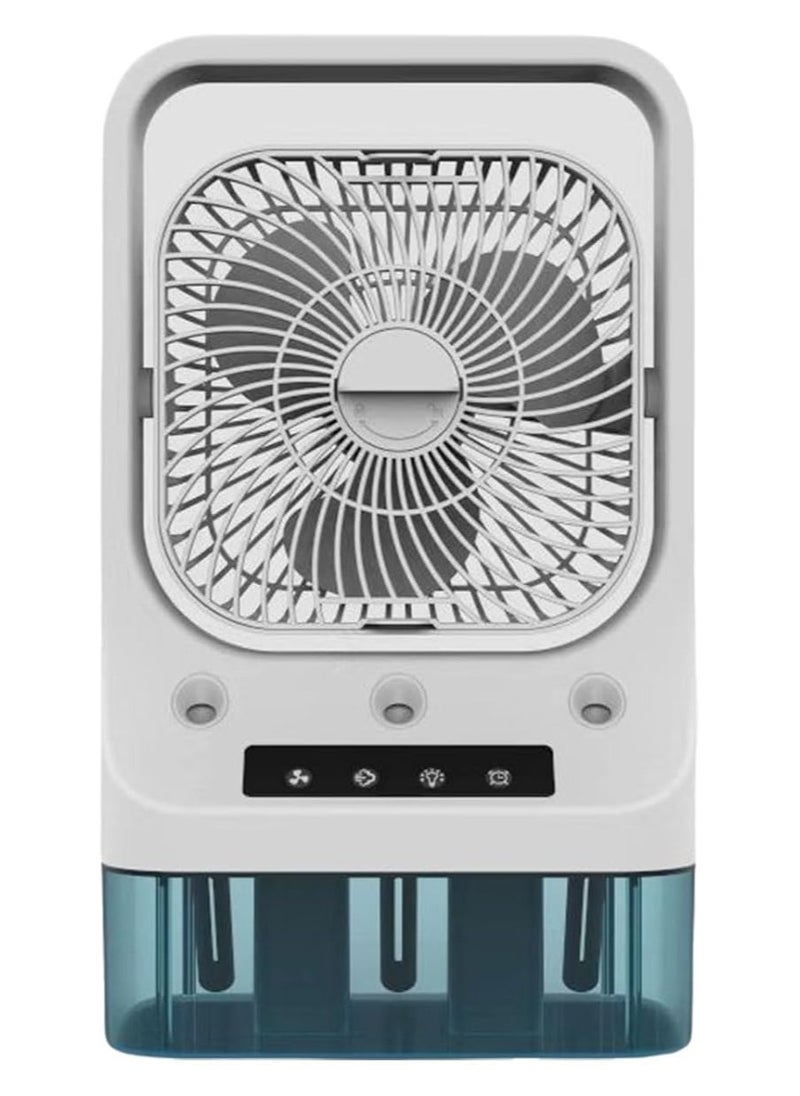 Generic Portable Air Conditioner Fan USB Humidifier Fan Spray Cooling Night Light 3 Speed Cooling Fan Air Conditioner Office  - Image 1