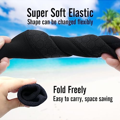 nitescuba Diving Socks,2.5mm Neoprene Wetsuit Beach Volleyball Fin Water Socks for Snorkeling Surfing Swimming,Mid-Black, S - Image 4