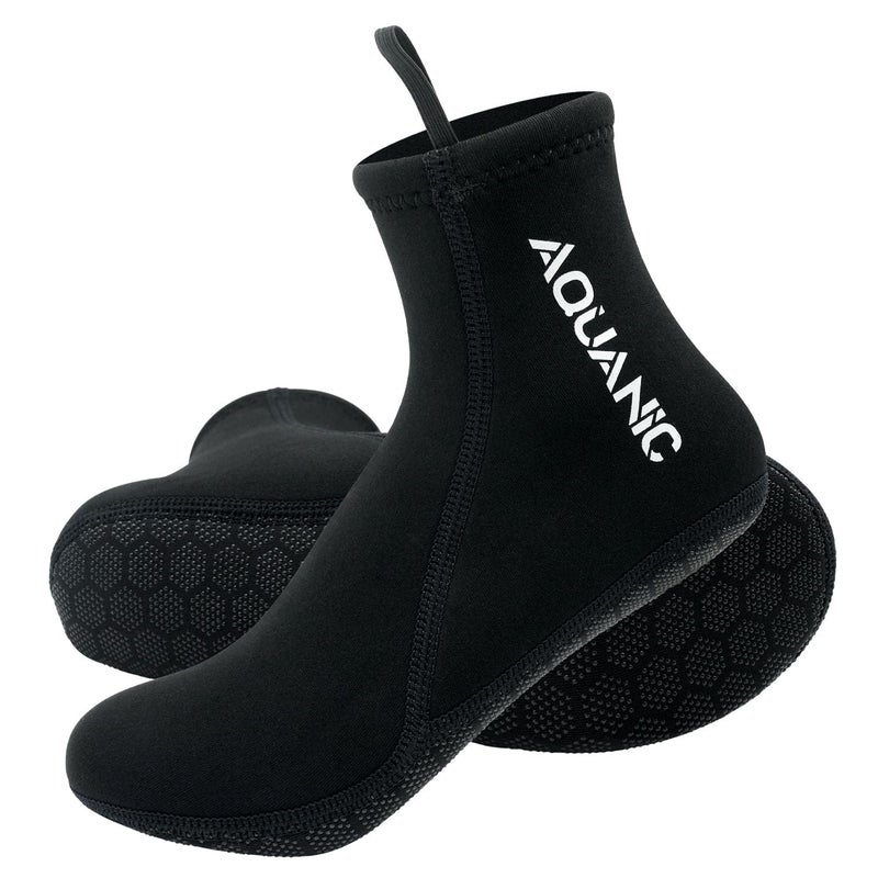 nitescuba Diving Socks,2.5mm Neoprene Wetsuit Beach Volleyball Fin Water Socks for Snorkeling Surfing Swimming,Mid-Black, S - Image 5