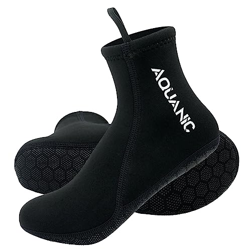 nitescuba Diving Socks,2.5mm Neoprene Wetsuit Beach Volleyball Fin Water Socks for Snorkeling Surfing Swimming,Mid-Black, S - Image 1
