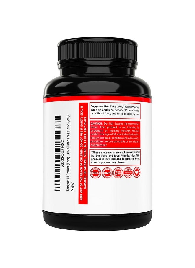 Health & Household - Tongkat Ali For Men (Longjack) Eurycoma Longifolia Extract, 1200Mg Per Serving, (120 Capsules) - Longjack Supplement - Strength, Drive, Athletic Performance & Muscle Mass - Gluten Free & Non-Gmo - Image 1